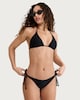 image 1 of F&F Triangle Halter Neck Bikini Top in Black