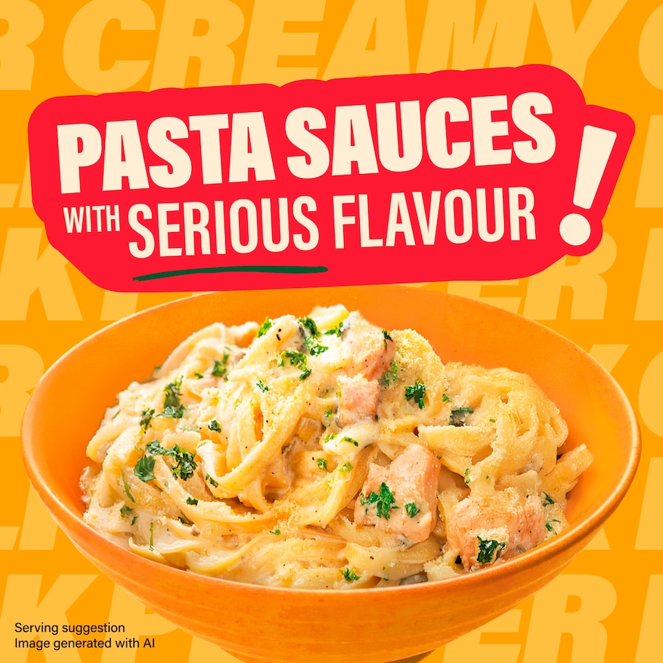 image 1 of Dolmio Intensify Pasta Sauce Creamy Garlic & Black Pepper 390g