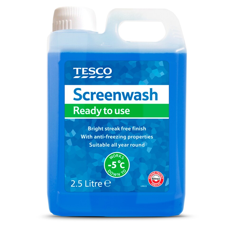 Tesco Screenwash Ready To Use 2.5L
