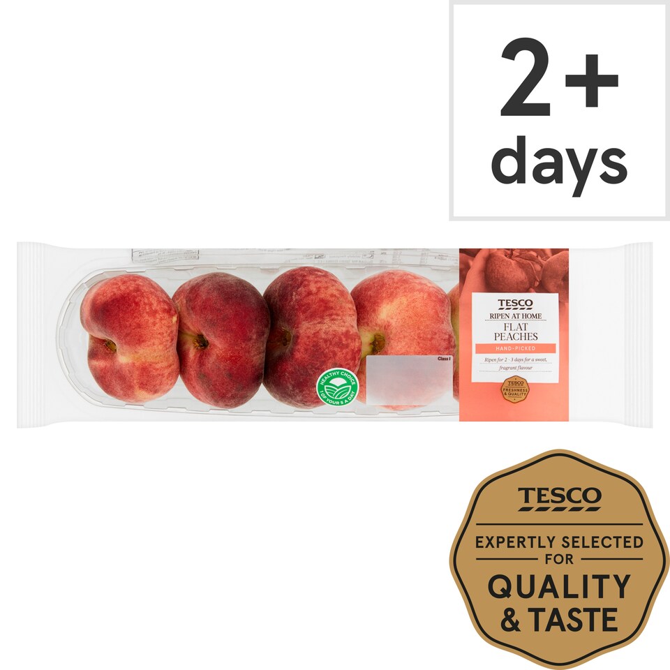image 1 of Tesco Flat Peach Minimum 4 Pack