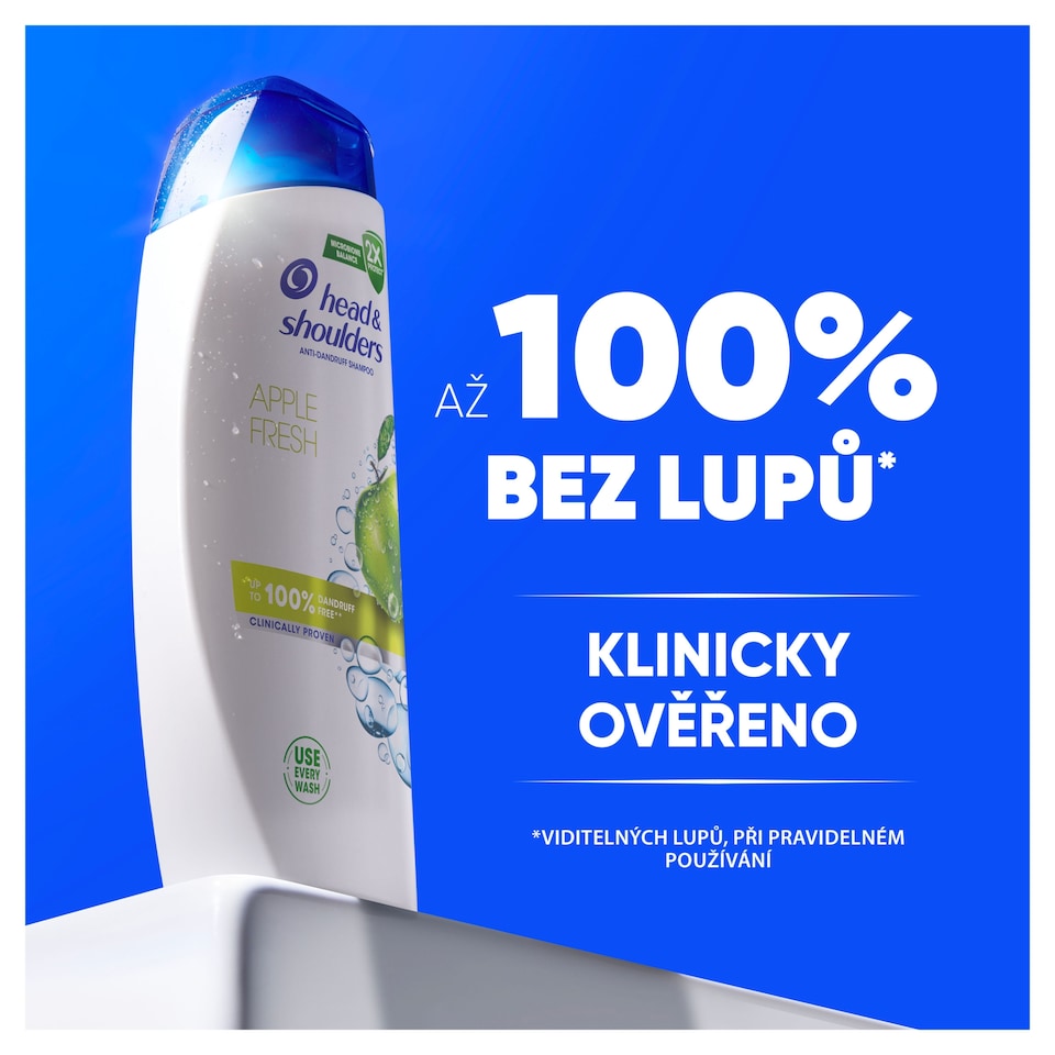 Obrázek 1 pro produkt Head & Shoulders Apple Fresh Šampon proti Lupům 800ml Každodenní Použití Pumpička