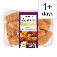 Tesco Free From Breaded Chicken Goujons 270g