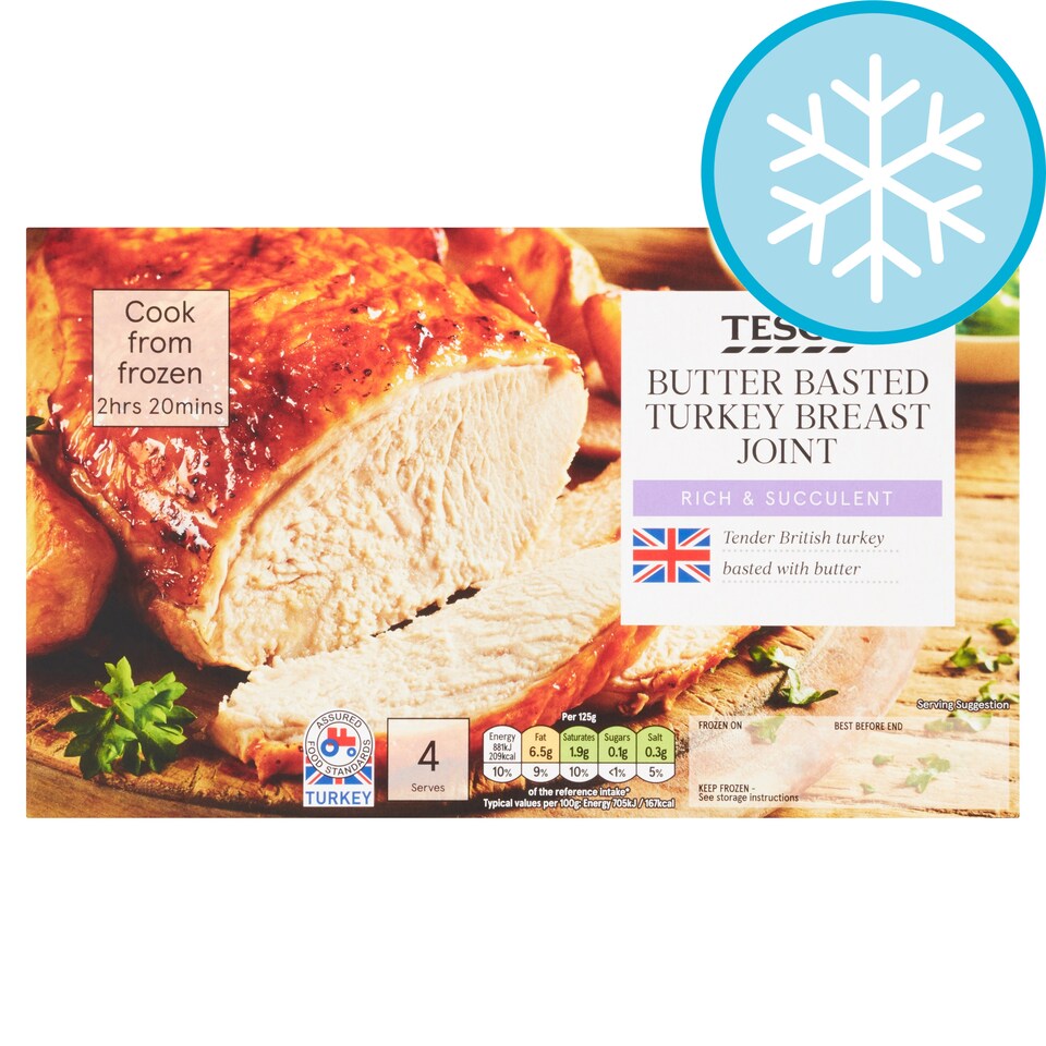 Tesco Butter Basted Frozen Turkey Breast Joint 780G
