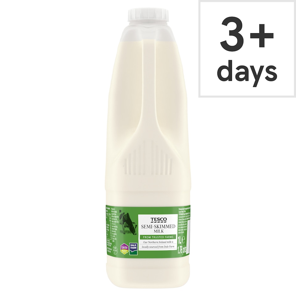 Tesco Semi-Skimmed Milk 1L