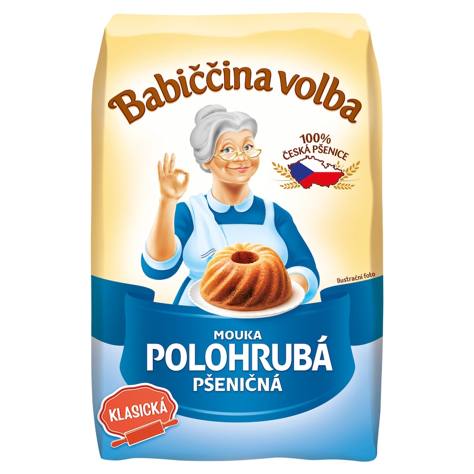 Babiččina Volba Mouka polohrubá pšeničná 1kg