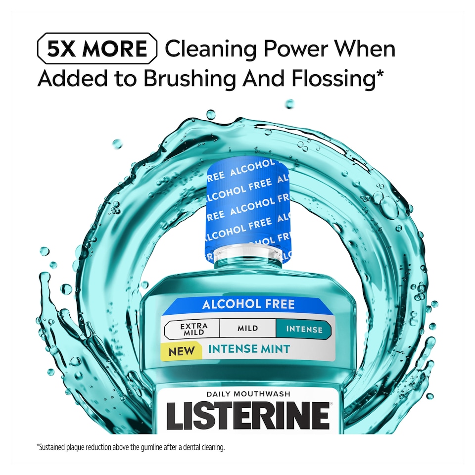 image 1 of Listerine Coolmint Alcohol Free Intense Mint 500ml