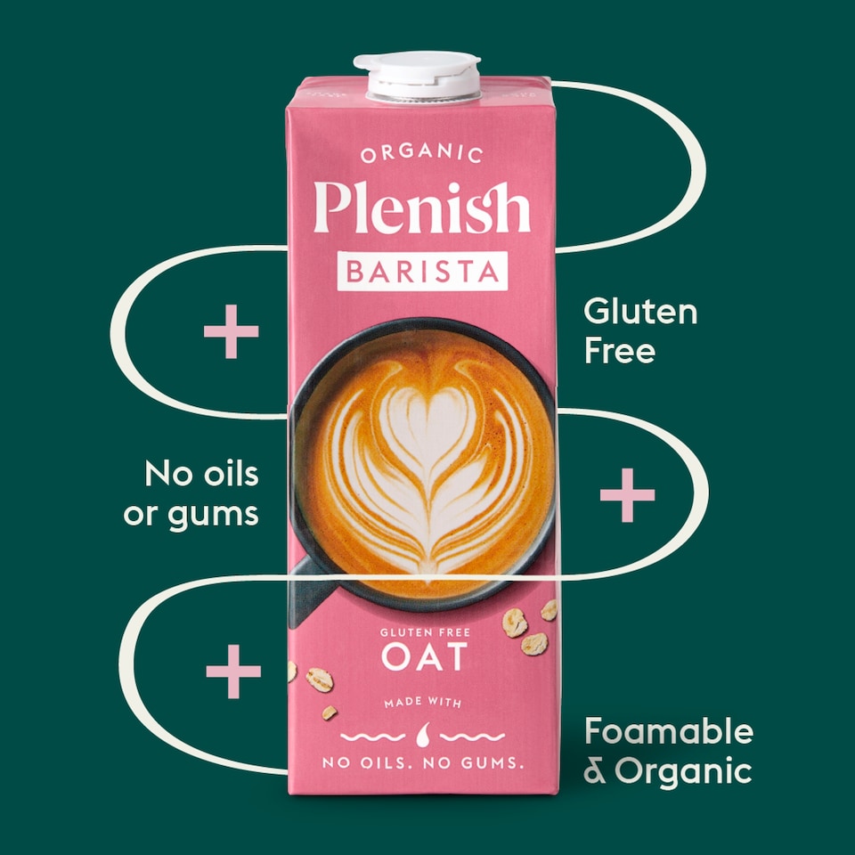 image 1 of Plenish Organic Barista Gluten Free Oat Drink 1L