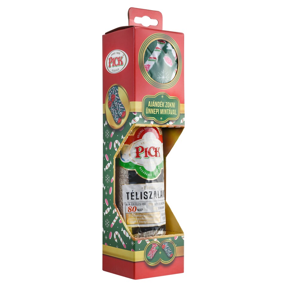 PICK eredeti téliszalámi + ajándék zokni 400 g