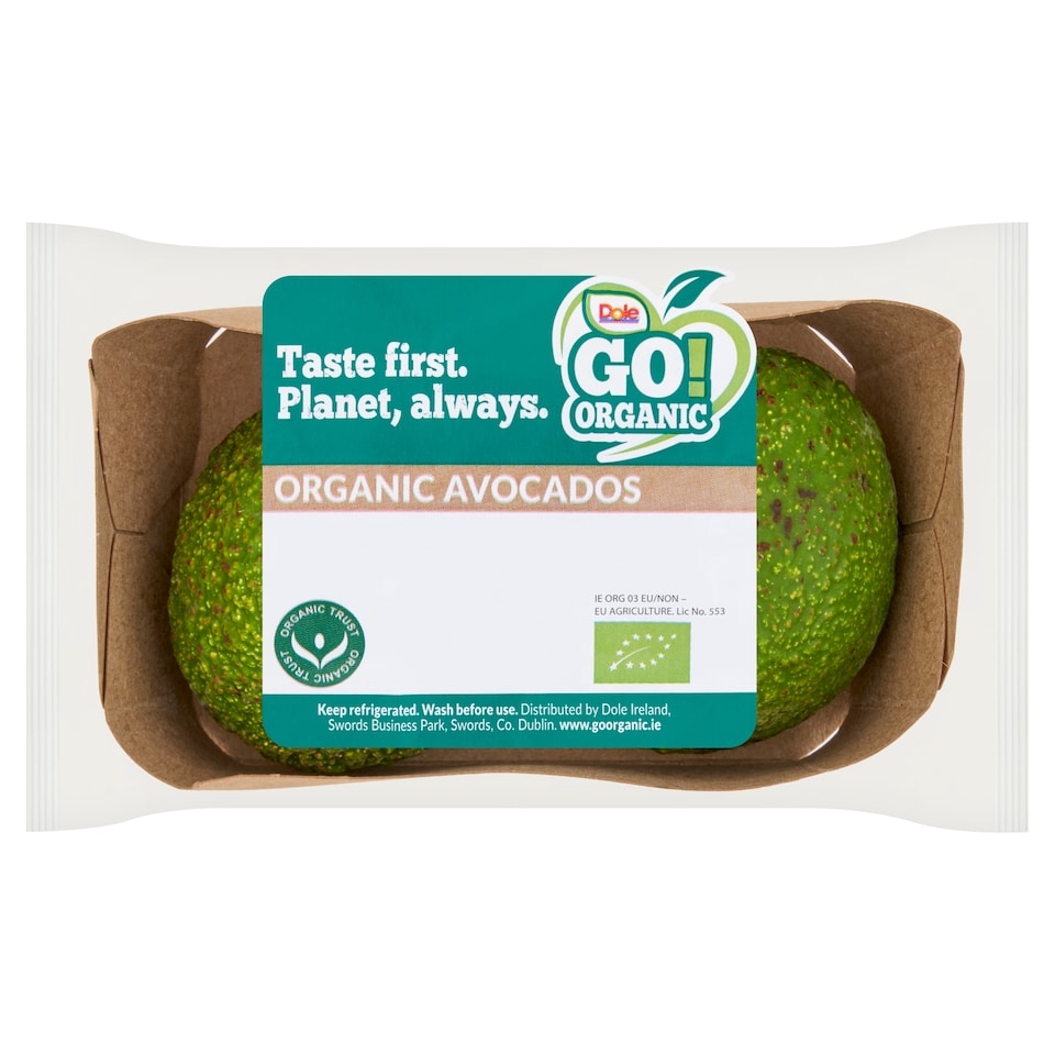 Dole Go Organic Avocado 2 Pack