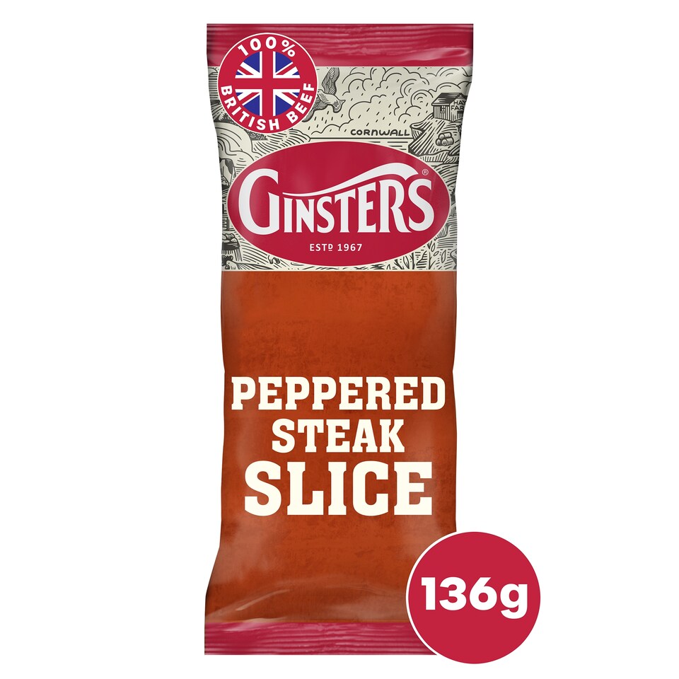 image 1 of Ginsters Peppered Steak Slice 136G