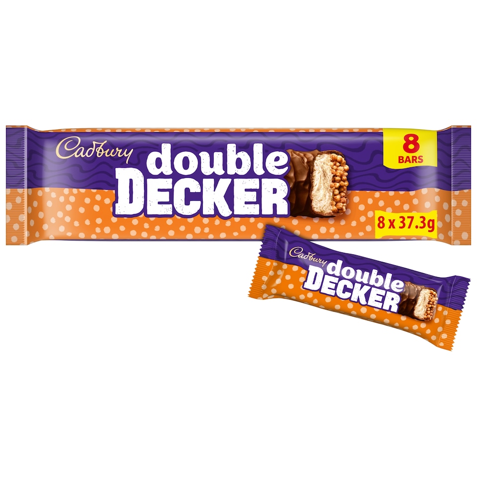 Cadbury Double Decker Chocolate Bar 8 x 37.3g