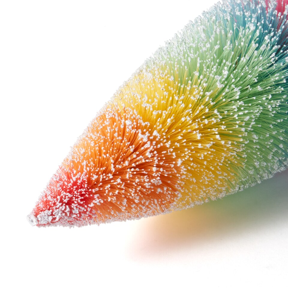 image 1 of Paperchase Neon Christmas Bottle Brush Tree Ornament