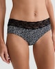 image 2 of F&F 5-Pack Cotton Rich Lace Trim Printed Shorts in Black