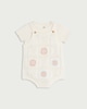 image 1 of F&F Baby 2-Piece Pure Cotton Knitted Dungarees and Bodysuit in Cream