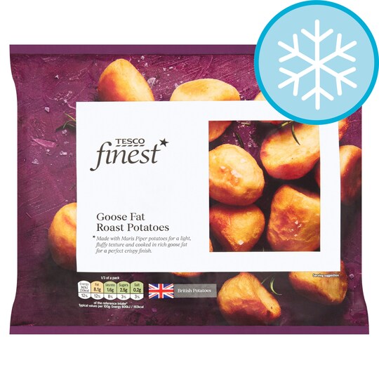 Tesco Finest Goose Fat Roast Potatoes 400G Tesco Groceries