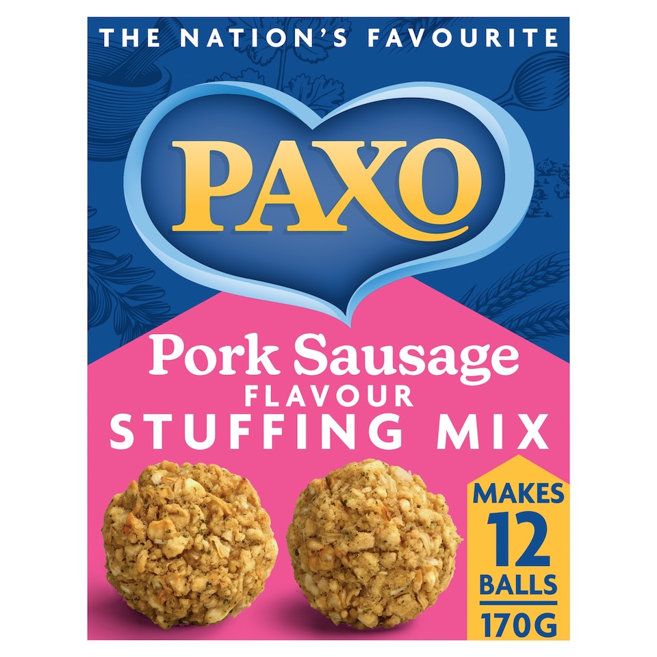 image 1 of Paxo Pork Sausages Meat Flavour Stuffing Mix 170G