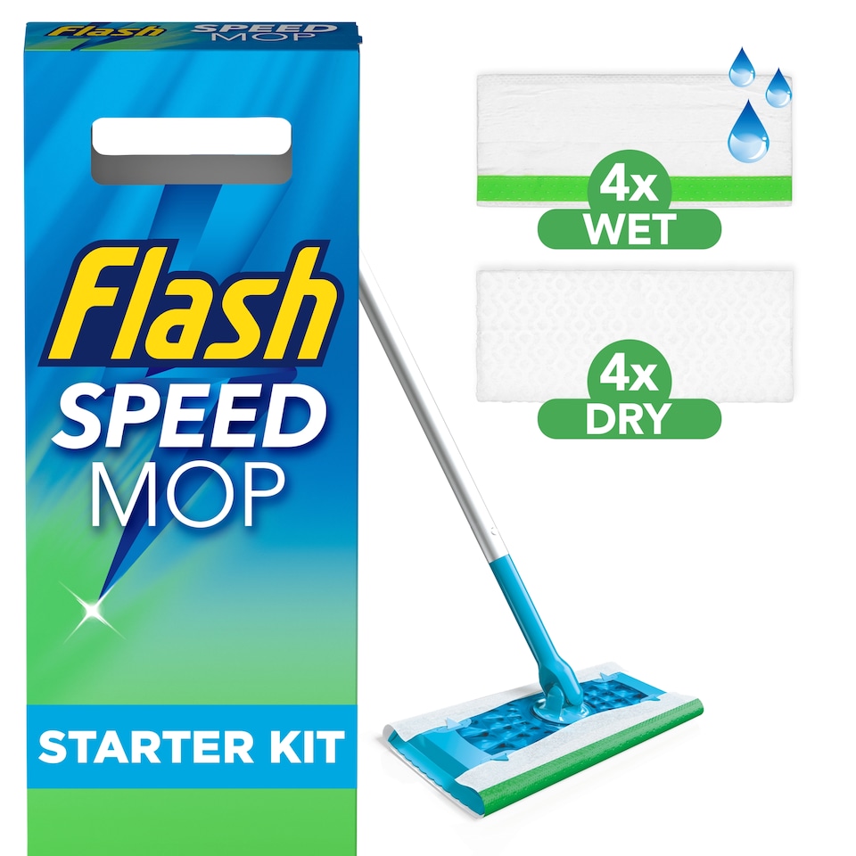 image 1 of Flash Speed Mop Starter Kit & 4 Pads