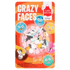 Cake Decor Crazy Faces 22G