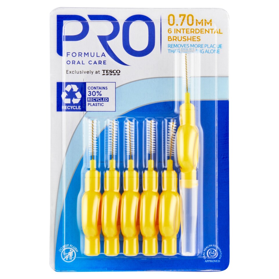 Tesco Pro Formula Interdental Brushes 0.70 mm