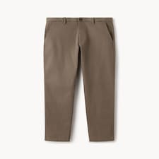 F&F Cotton Rich Slim Leg FREEFIT® Chino Trousers in Stone