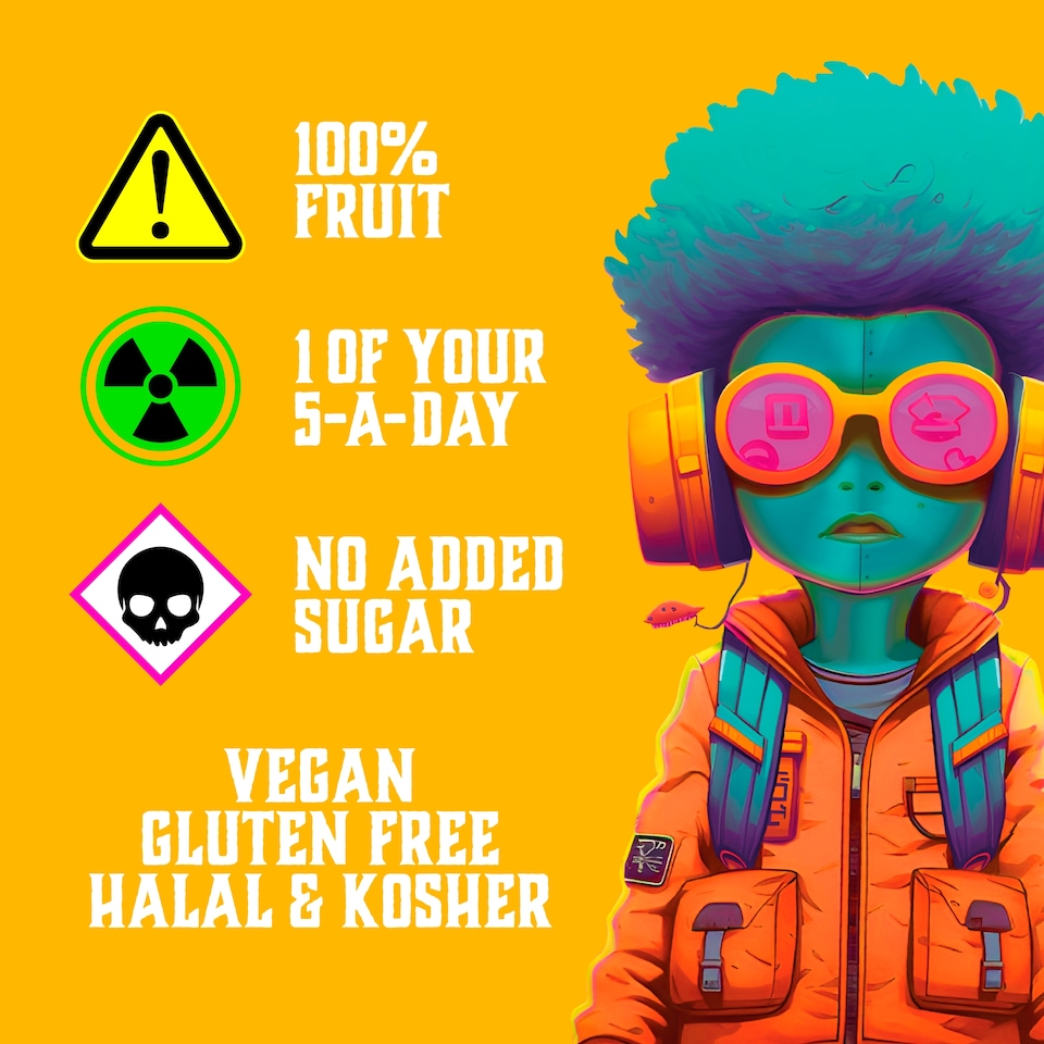 image 1 of Zombie Mango Fruit Snack Bar Multipack 4x25g