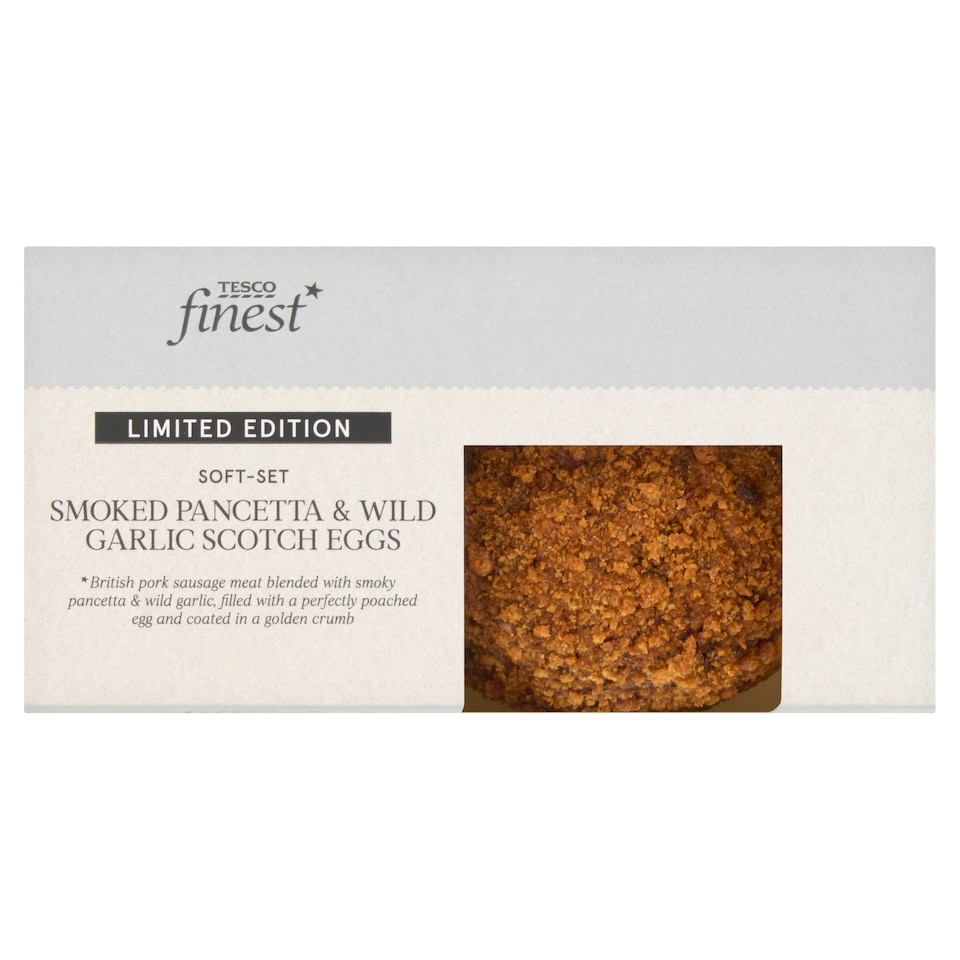 Tesco Finest Smoked Pancetta & Wild Garlic Scotch Eggs Limited Edition 260g