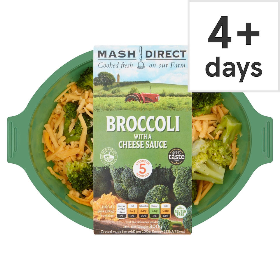 Mash Direct Broccoli With A Cheese Sauce 300G