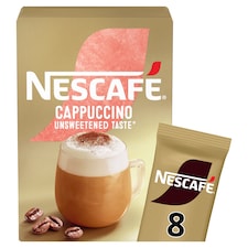 Nescafe Cappuccino Unsweetened Instant Coffee 8 x 14.2g Sachets