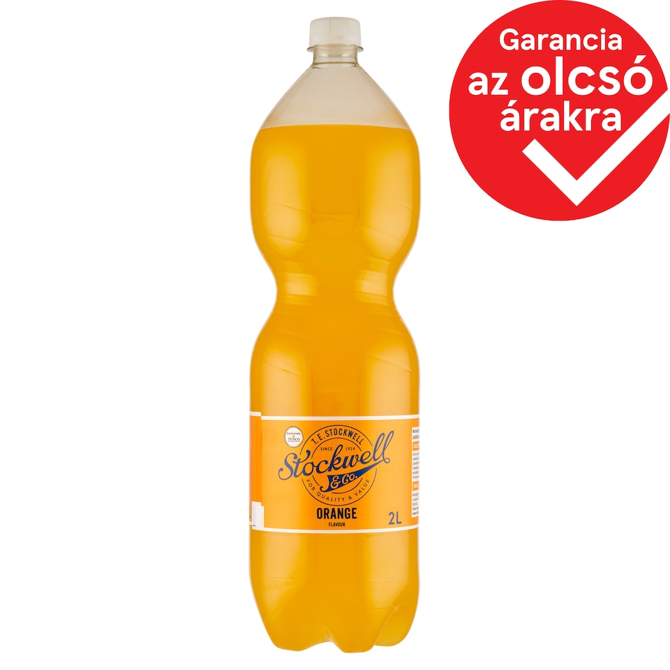Stockwell & Co. narancsízű szénsavas üdítőital édesítőszerekkel 2 l