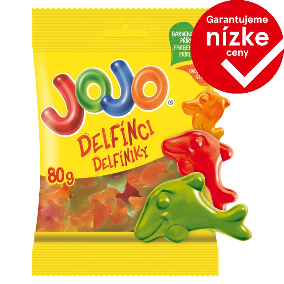 JOJO Dolphins Jelly Candies with Fruit Flavors 80 g