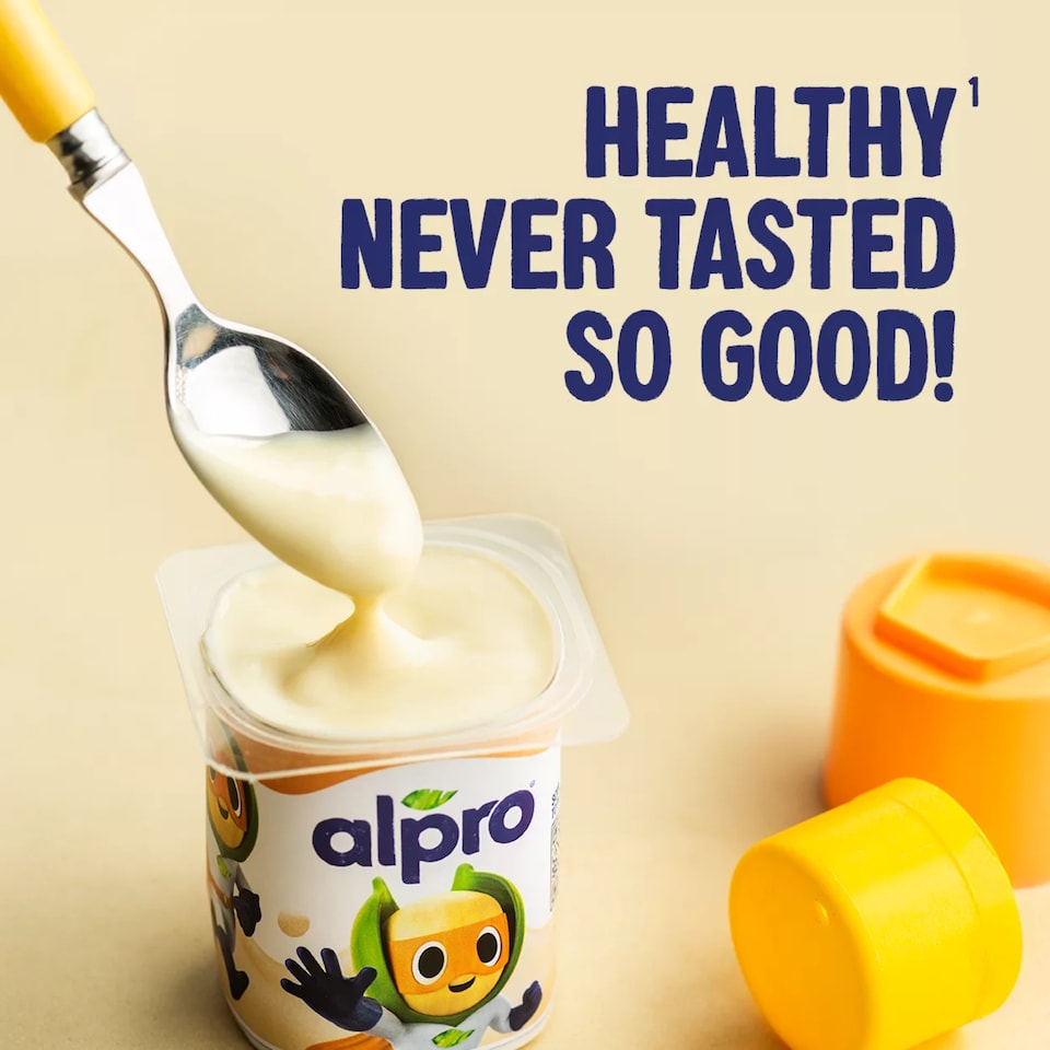 image 1 of Alpro Kids Vanilla Soya Dairy Free Yoghurt Alternative 4 x 115g