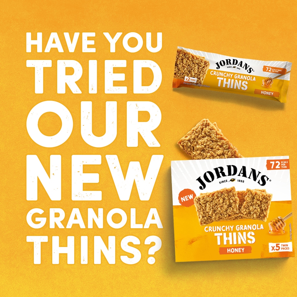 image 1 of Jordans Crunchy Granola Thins Honey 5 x 32g
