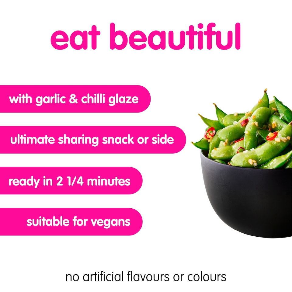 image 1 of itsu garlic & chilli edamame 300g