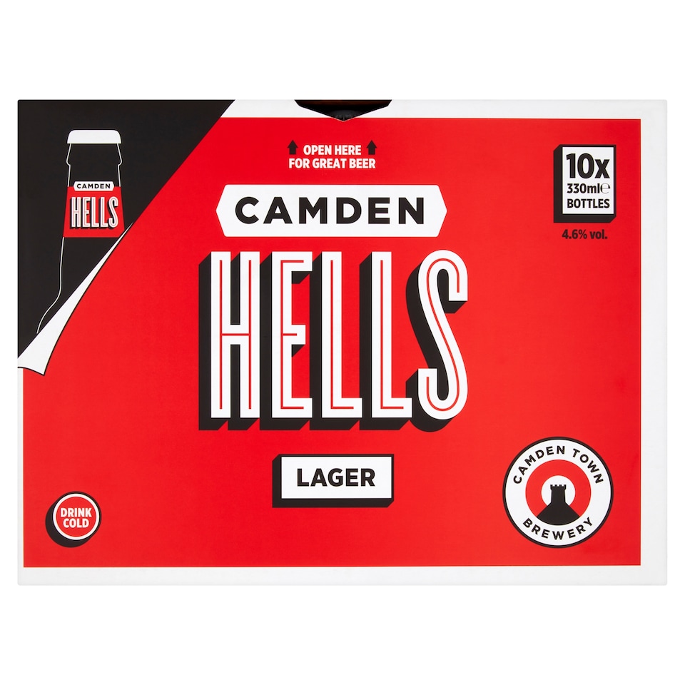 image 1 of Camden Hells Lager 10 X 330Ml