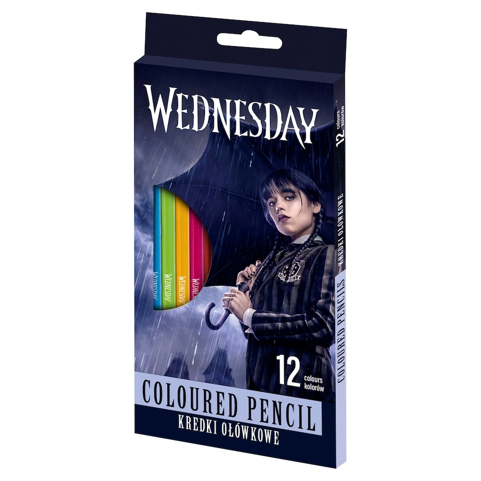 Wednesday Triangular Crayons 12 pcs