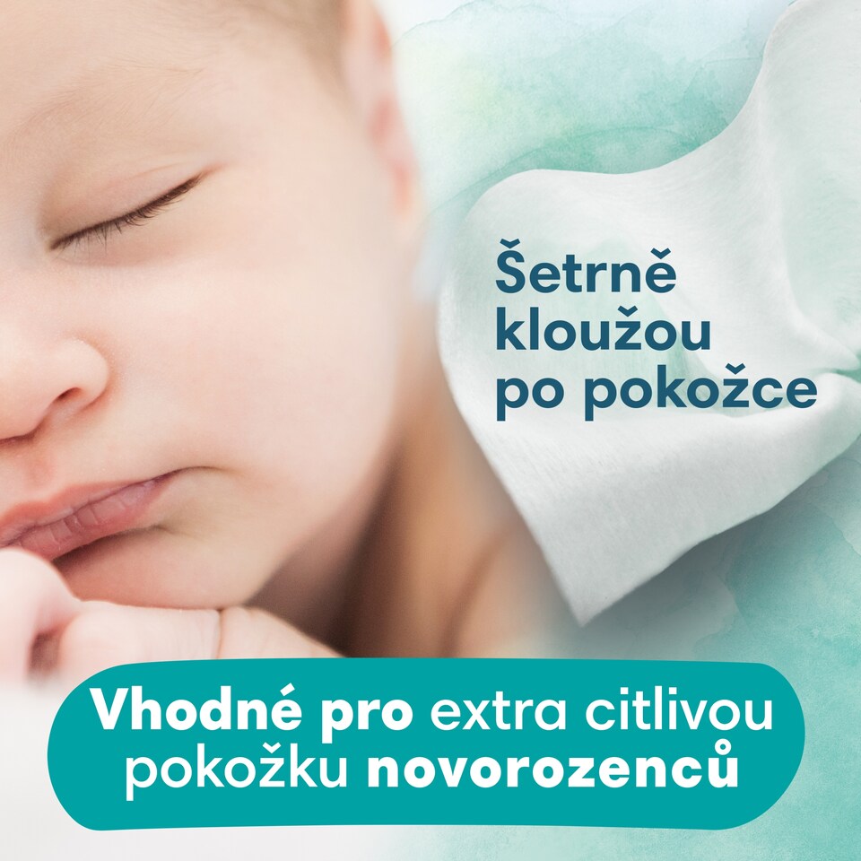 Obrázek 1 pro produkt Pampers Harmonie New Baby Dětské Čisticí Ubrousky 4 Balení = 184 Ubrousků