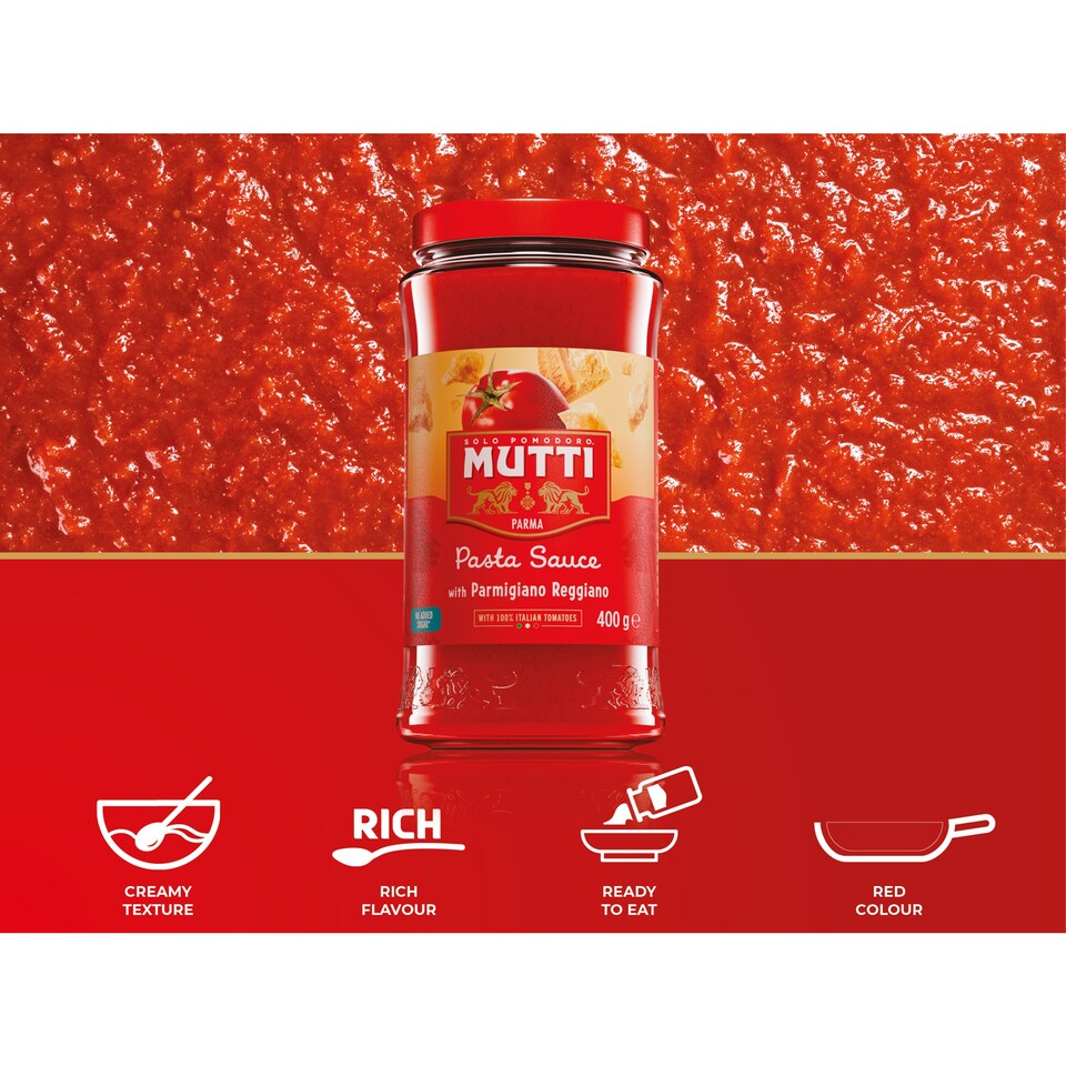 image 1 of Mutti Tomato Pasta Sauce with Parmigiano Reggiano 400g