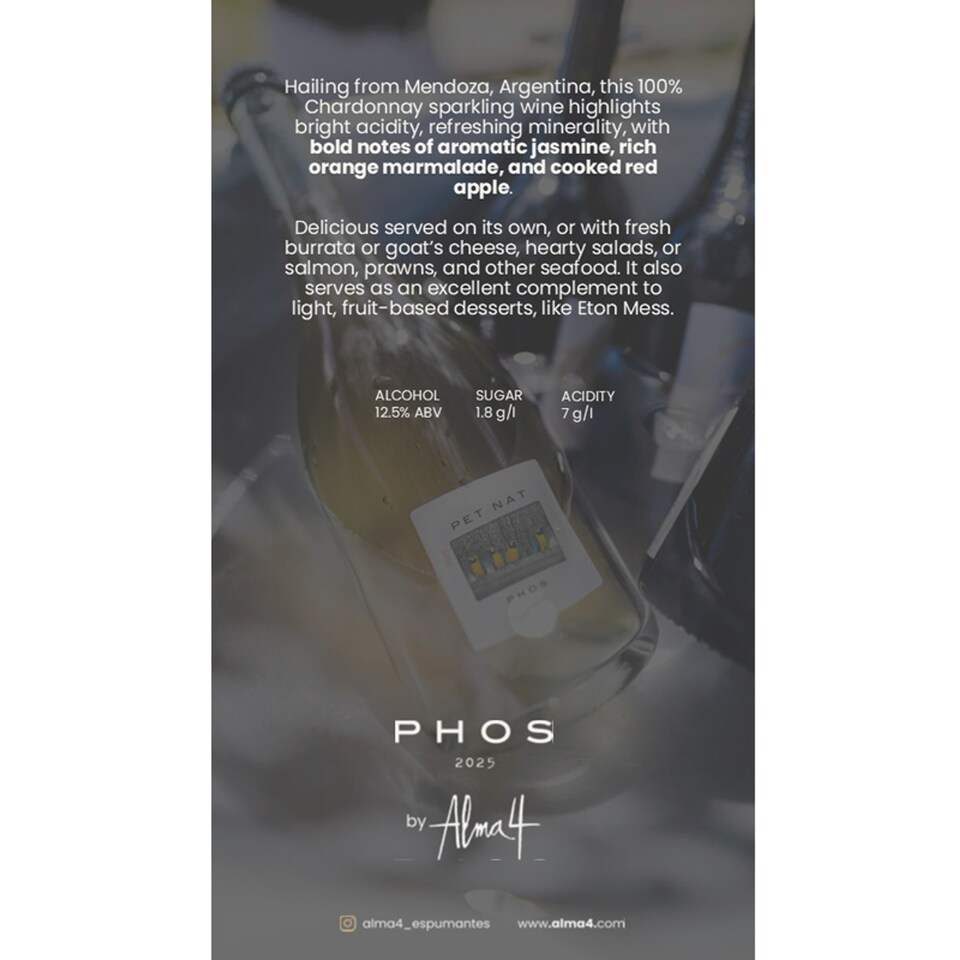 image 1 of Alma 4 Phos Pet Nat 75cl