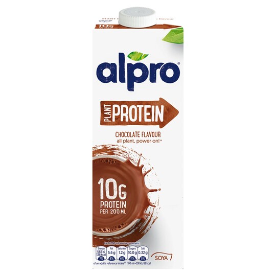 Alpro Plant Protein Chocolate Flavoured Soya Drink 1L Tesco Groceries
