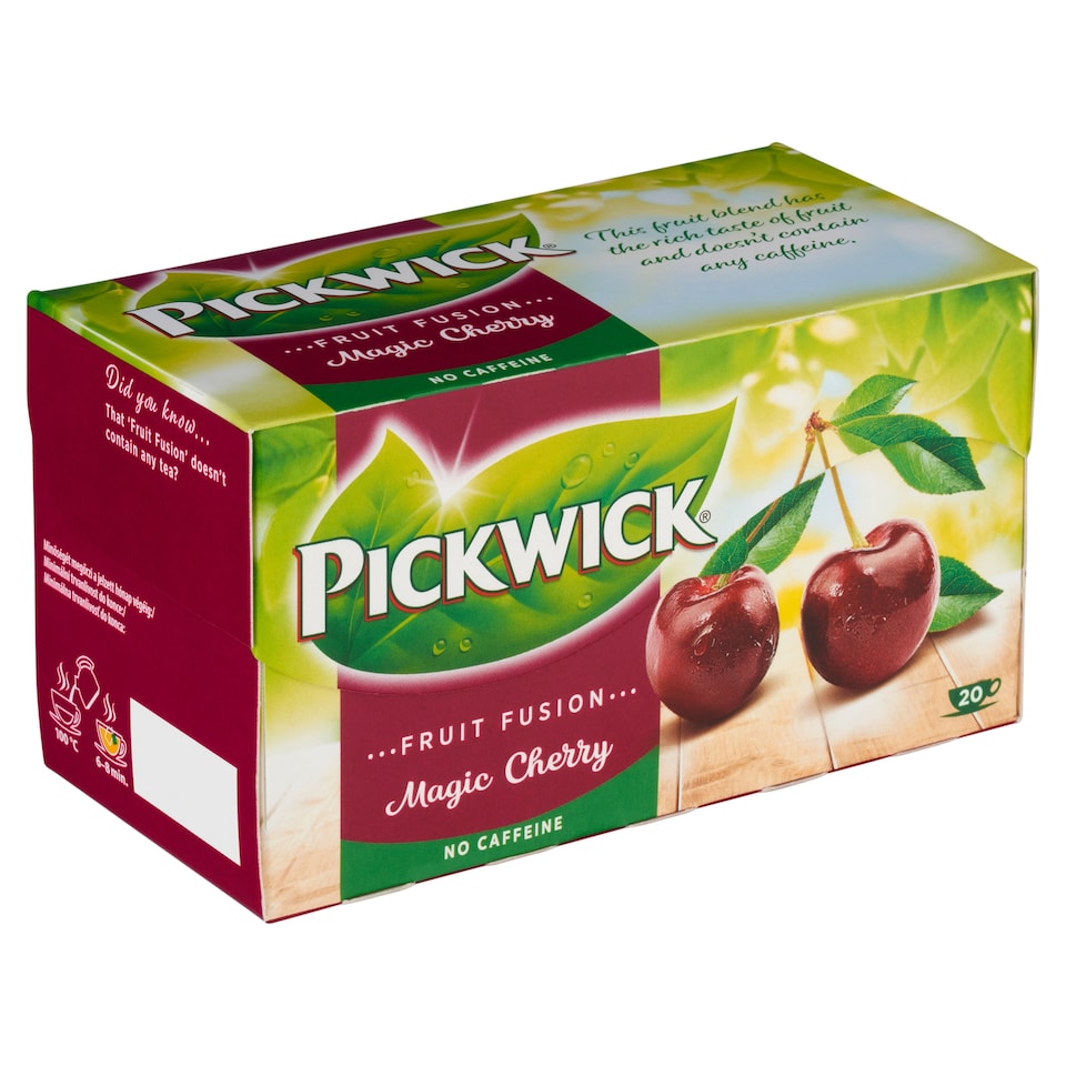 Pickwick Fruit Fusion Ovocný čaj aromatizovaný s koncentrátem ze šťávy z třešní 20 x 2g (40g)