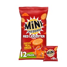 Jacob's Mini Cheddars Red Leicester Multipack Snacks 12x23g