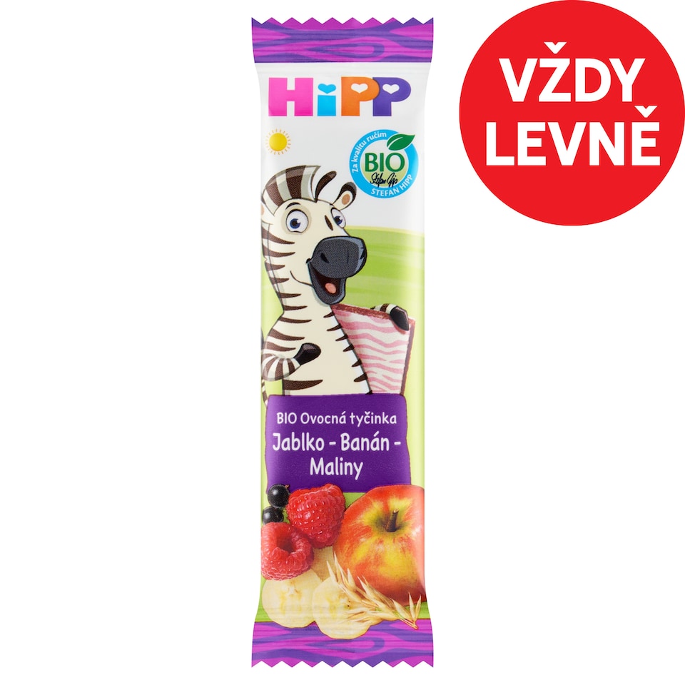 image 1 of HiPP Organic Fruit Bar Apple Banana Raspberry 23g