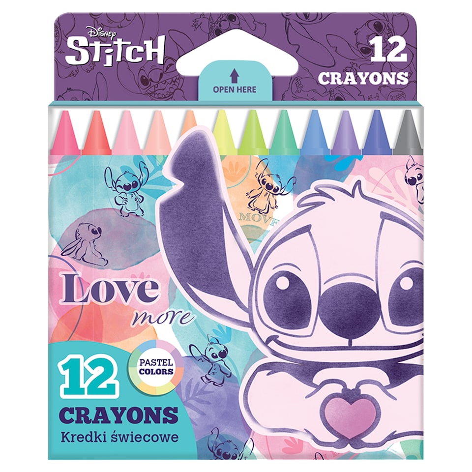 obrázok 1 z Disney Stitch Love More pastelky 12 ks