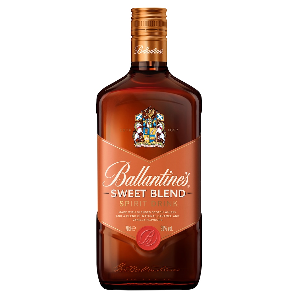 Ballantine's Sweet Blend vanília és karamell ízesítésű skót whiskyből készült szeszesital 30% 0,7 l  1. kép