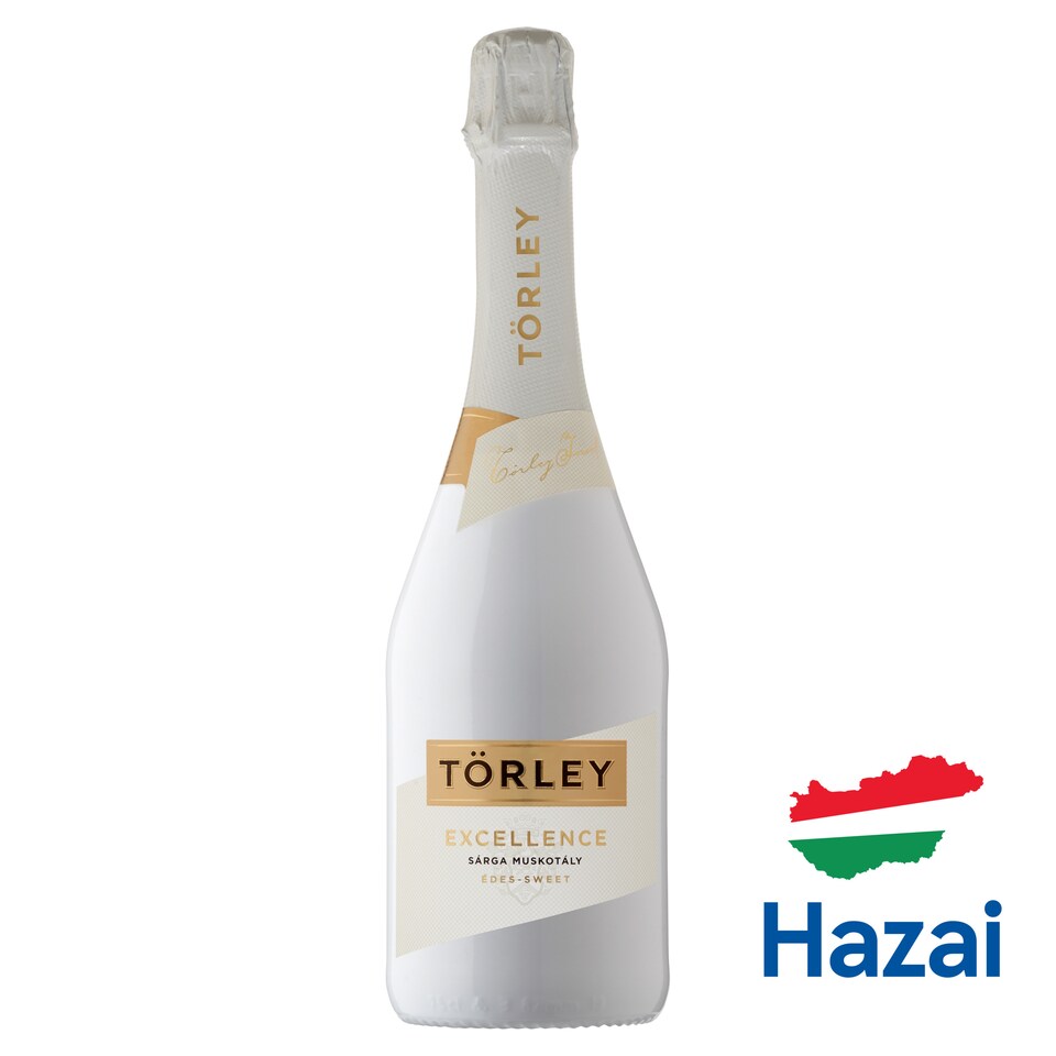 Törley Excellence Sárga Muskotály édes, fehér pezsgő 10,5% 0,75 l