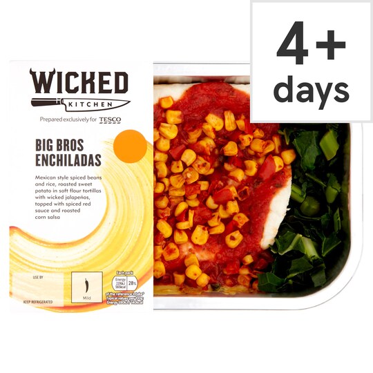 Wicked Kitchen Big Bros Enchiladas 450G Tesco Groceries
