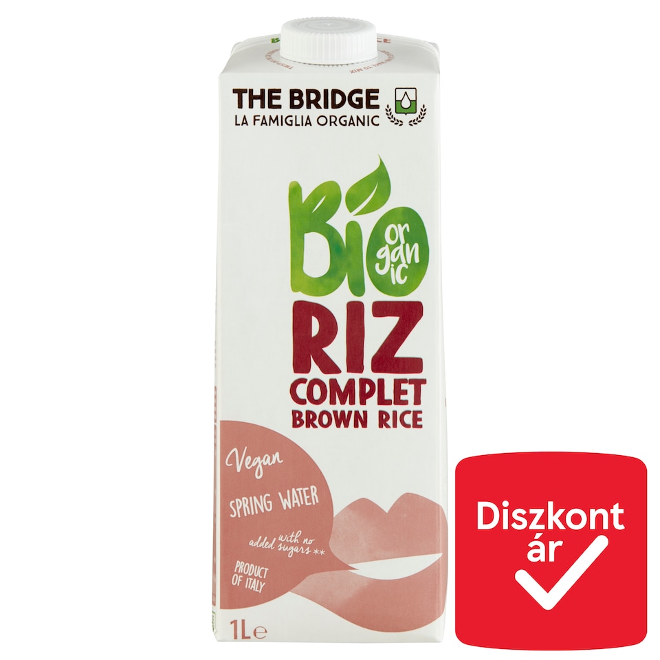 The Bridge Organic UHT Gluten-Free Brown Rice Drink 1 l
