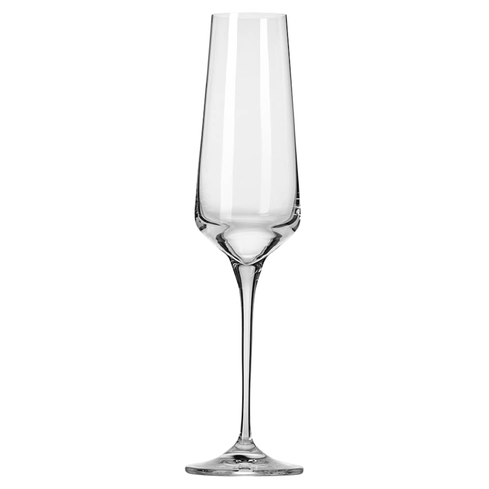 Fox & Ivy Crystal Glass Flutes 4 pack