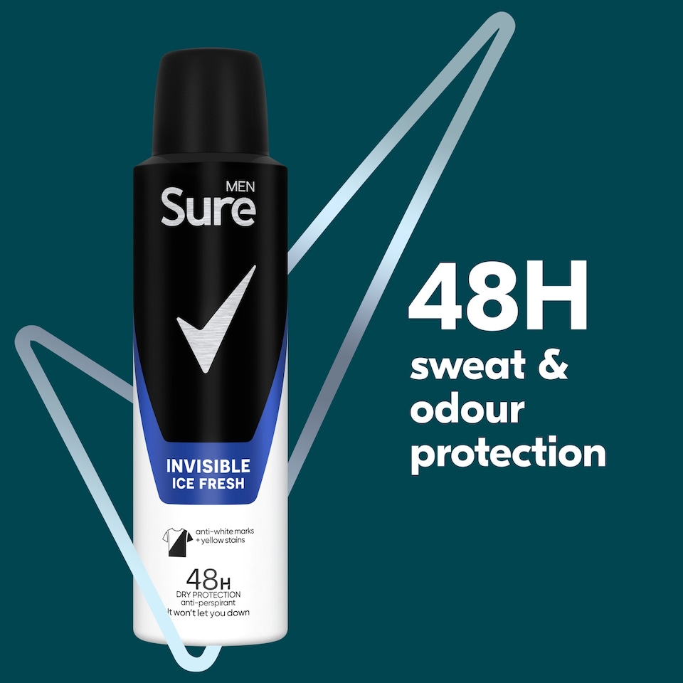 image 1 of Sure Men Invisible Ice Antiperspirant Deodorant 150Ml