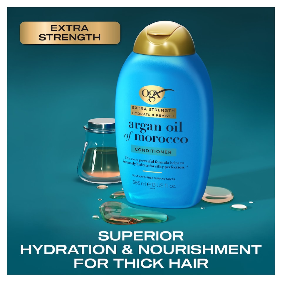 image 1 of OGX Argan Oil of Morocco Conditioner for Dry Hair Extra Strength 385ml